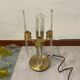 Italian Brass Crystal Table Lamps 1970’s