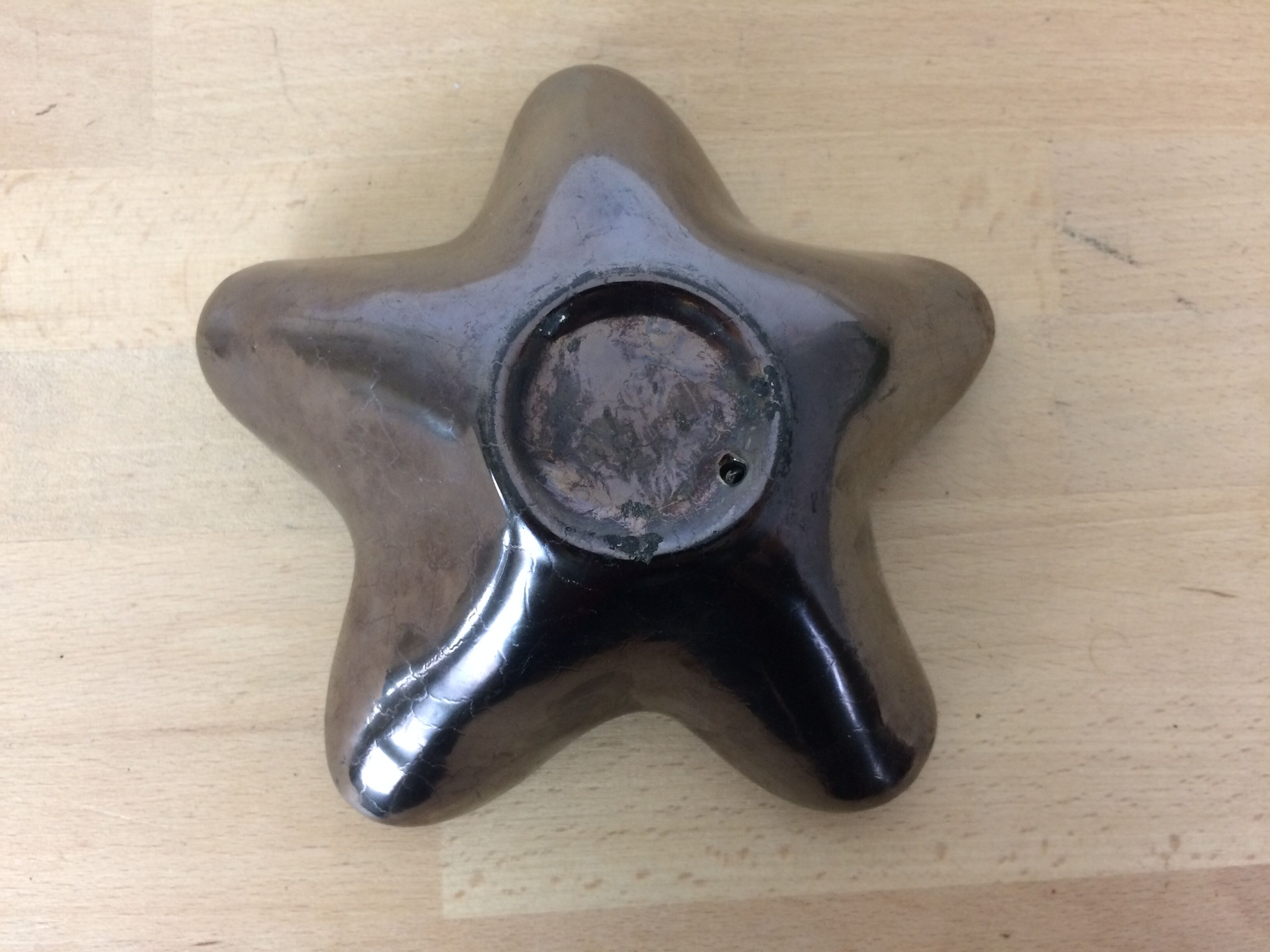 Pair of empty Elchinger pockets, ceramic starfish, 1950s