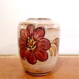 Vintage ceramic vase with flowers