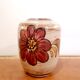 Vase vintage en céramique à fleurs