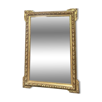 Antique mirror 133cm/96.5cm gilded with gold leaf