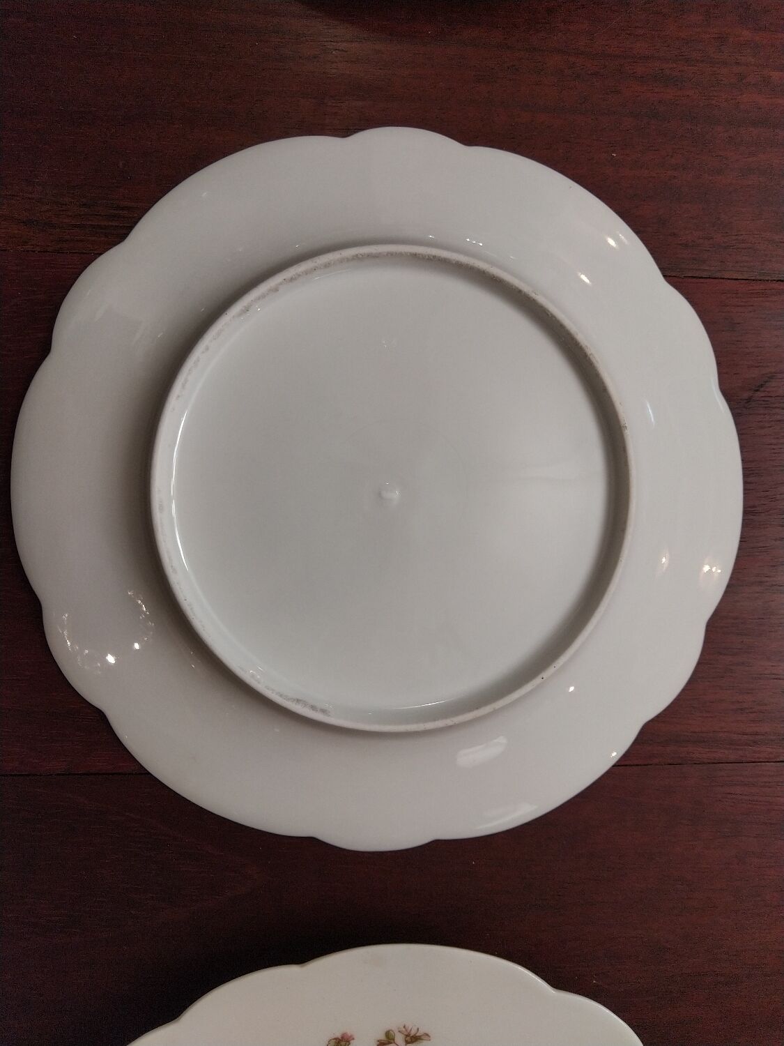 6 art nouveau dessert plates