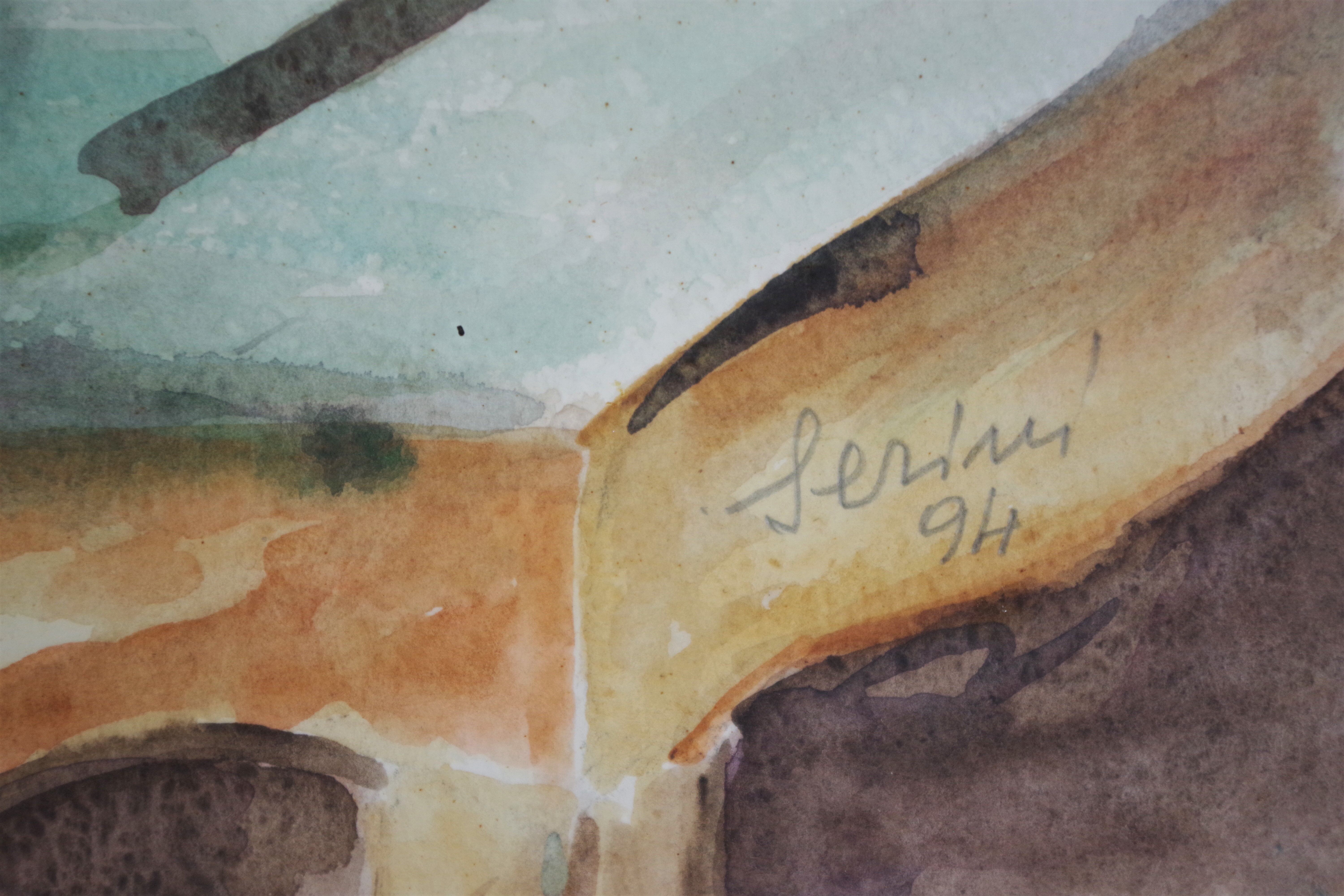 Oil painting on canvas depicting Still Life, Serini, 1994