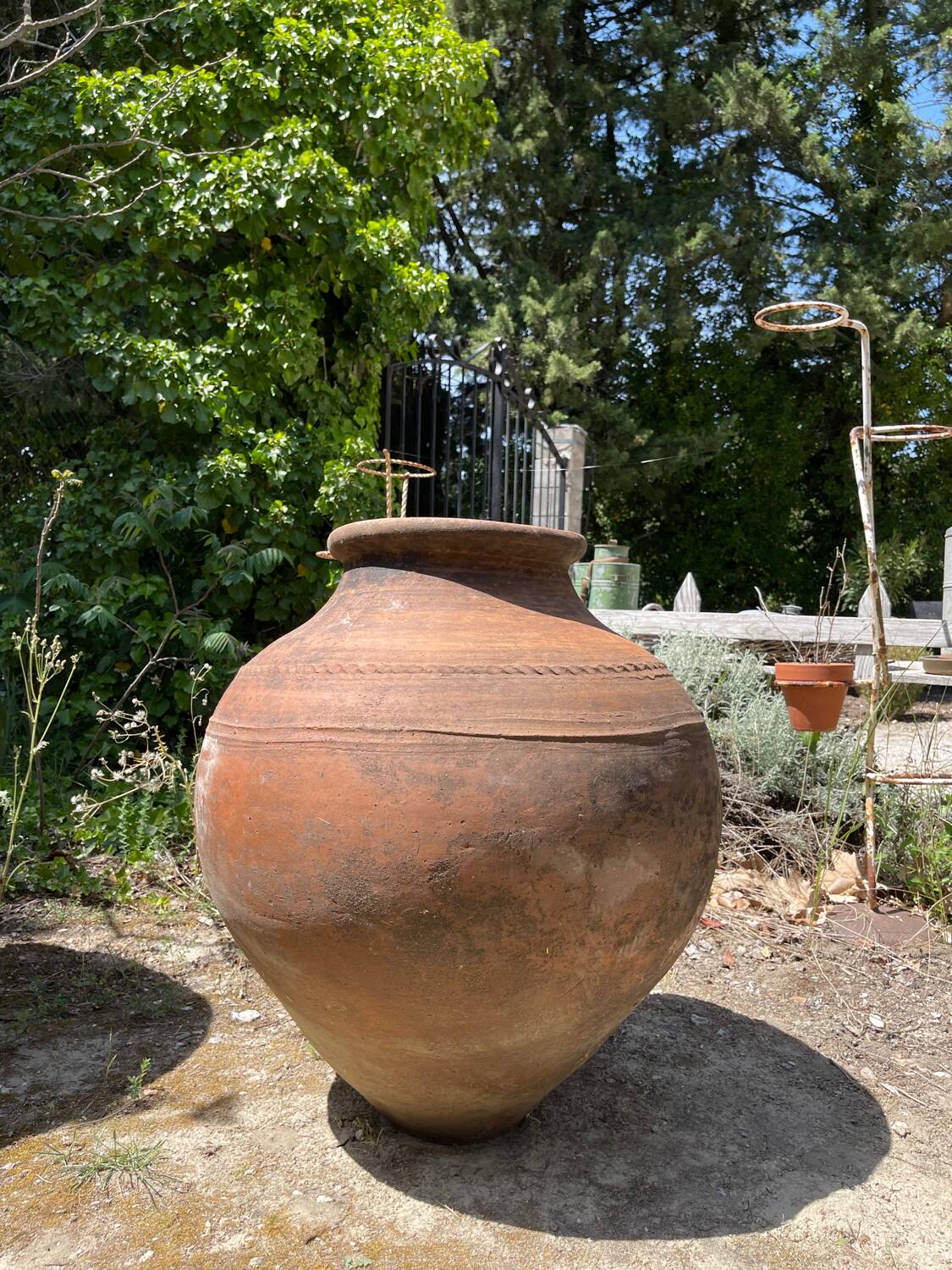 Terracotta pot jar