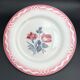 Set of 6 vintage flat plates Digoin décor Marjolaine