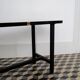 Formica and metal side table