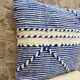 Handmade Berber wool Kilim cushion: Moroccan floor cushion