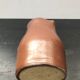 Former pitcher brown sandstone interior white 70s vintage
