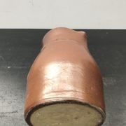 Former pitcher brown sandstone interior white 70s vintage