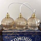 Cascade of three glass suspensions