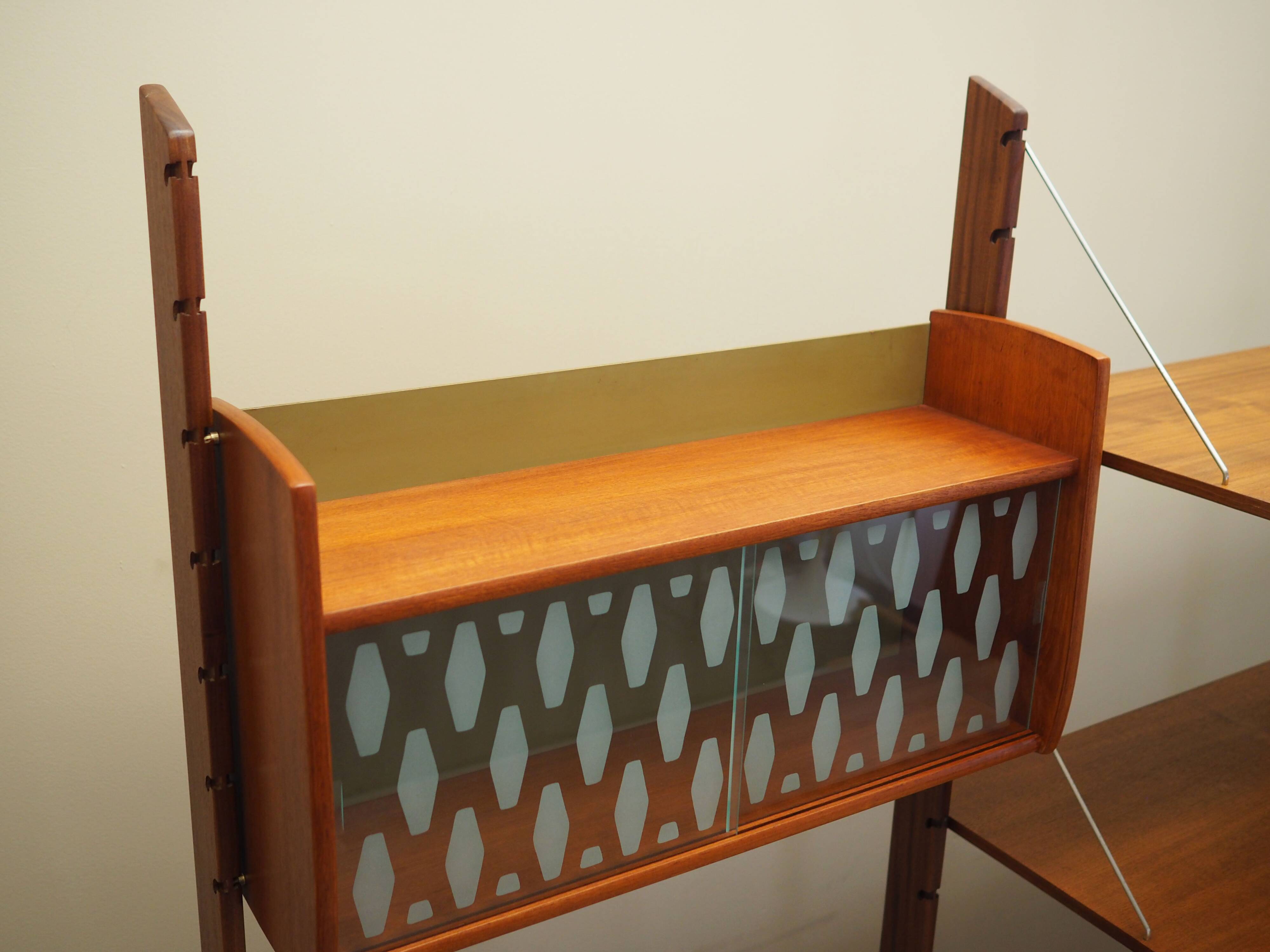 Teak system bookcase, Norwegian design, 1960s, production: Blindheim Mobelf