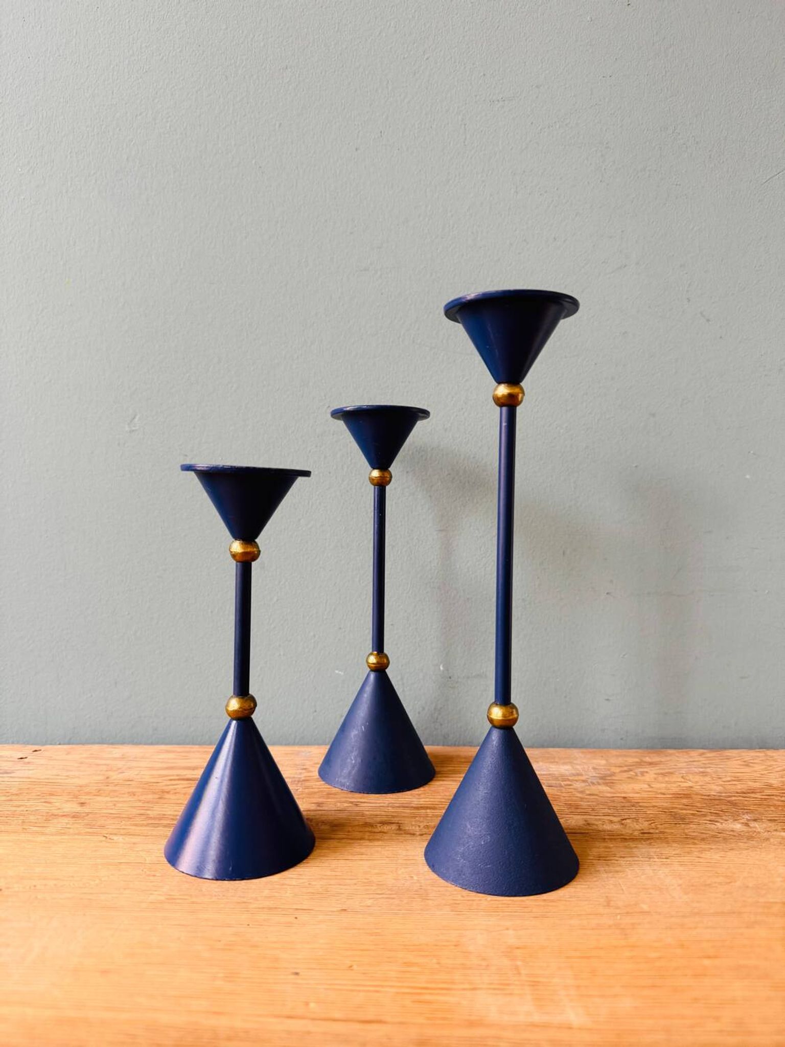3 candle holders / chandeliers Memphis postmodern