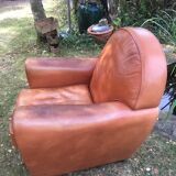 Roche Bobois leather club chair