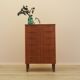 Commode en teck, design danois, années 1970, fabriquée au Danemark