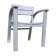 Fauteuil vintage pour enfant blanc, gris clair 1950