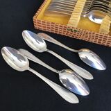 12 Liberty silver metal dessert spoons