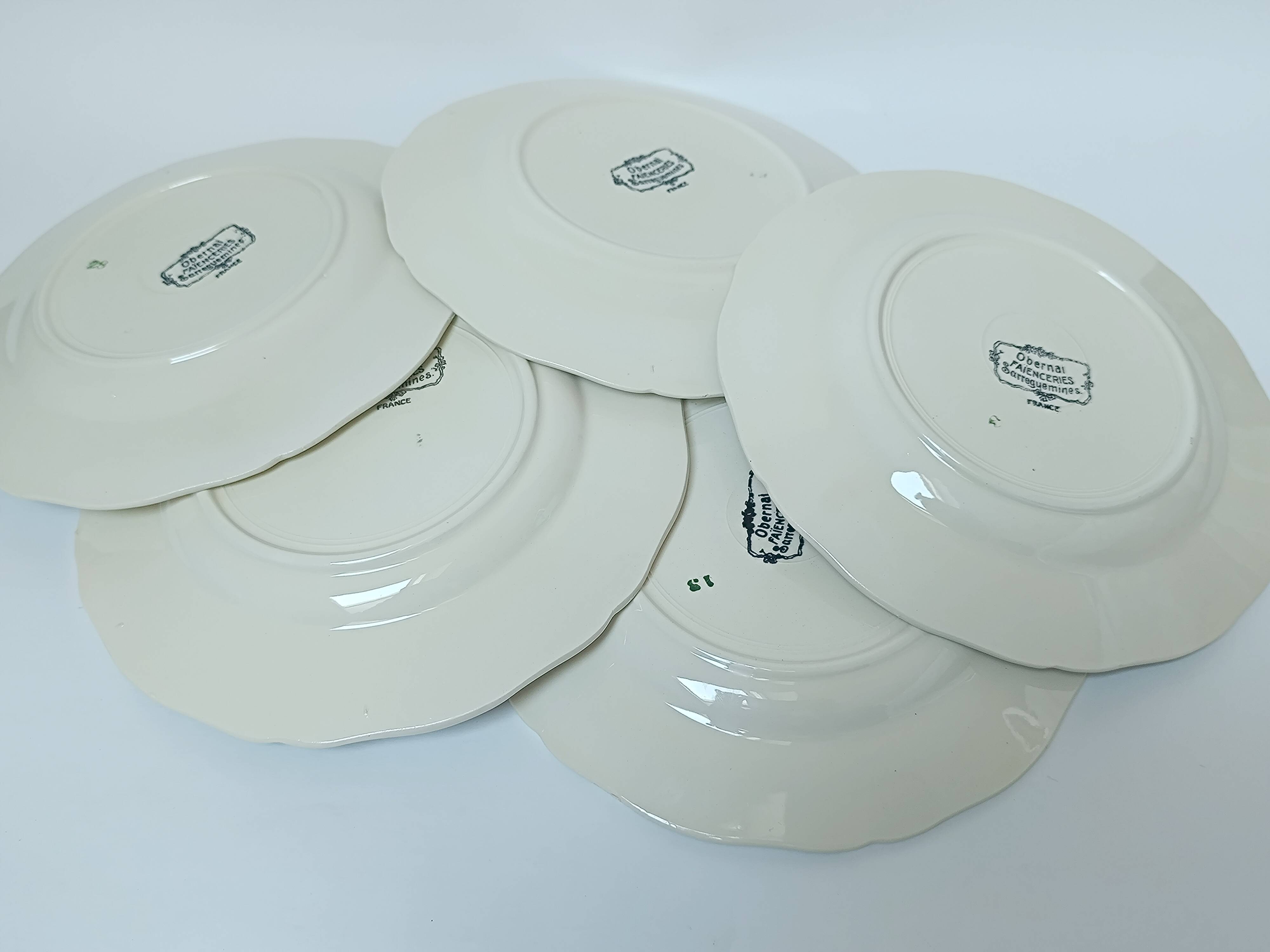 Assiettes à dessert Sarreguemines Obernai