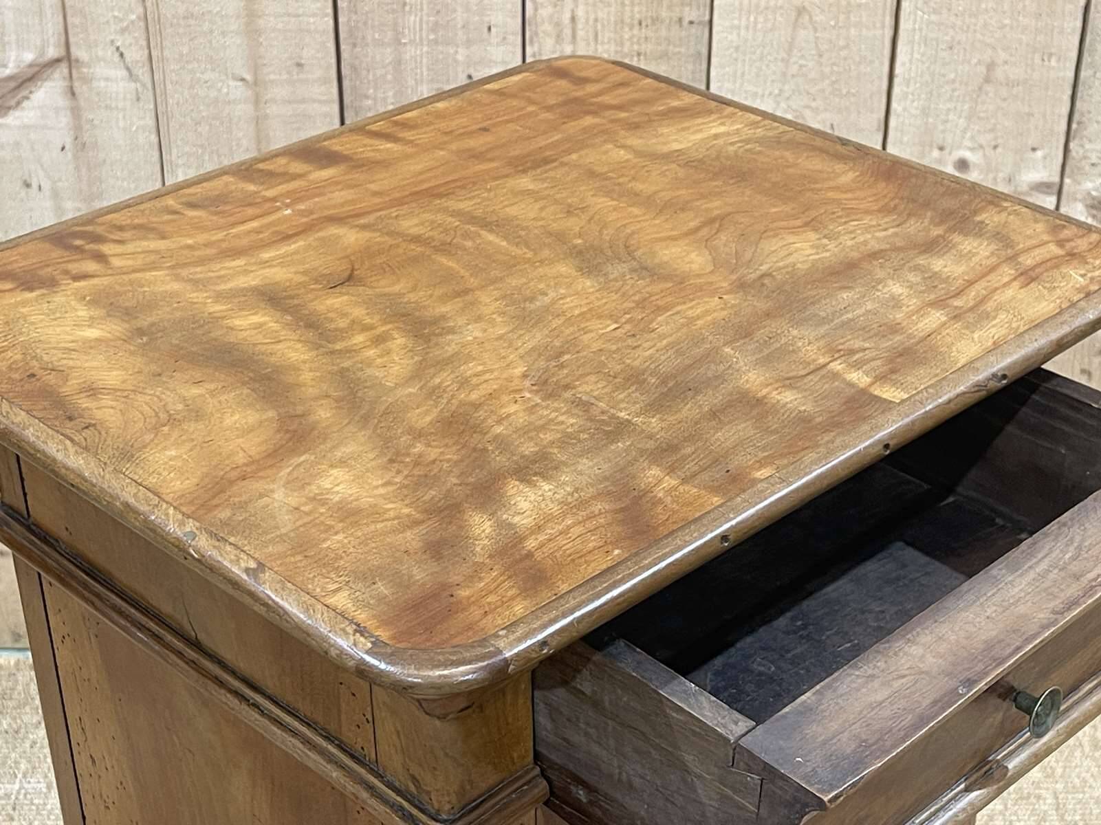 Late 19th century fruit wood bedside table