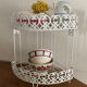 Corner shelf in openwork metal