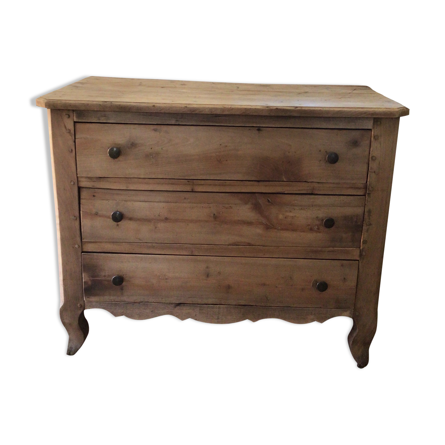 Old chest of drawers stripped