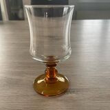 Amber wine glasses - set of 4 glasses
