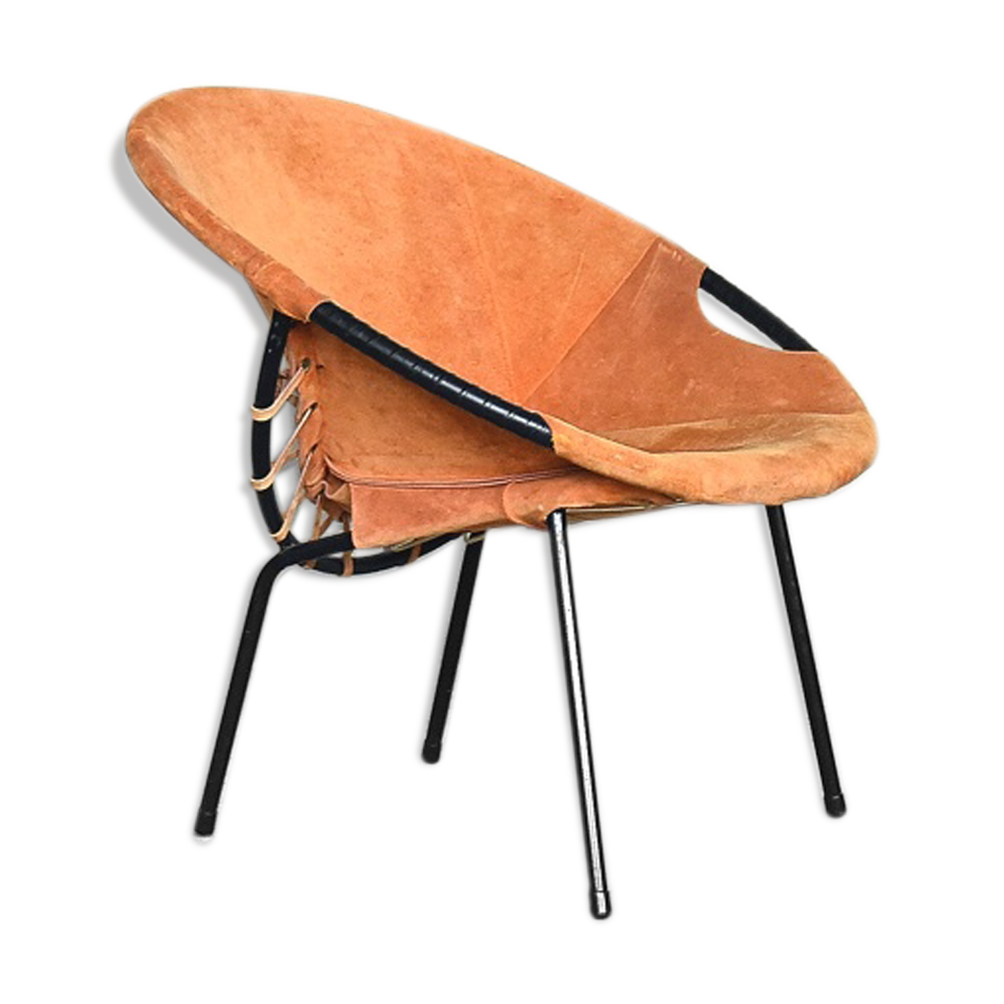 Item Name Mid-Century Circle Balloon Chair by Lusch Erzeugnis for Lusch & Co, 1960s