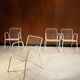 4 vintage Emu Rio chairs from Italy, 1980.