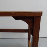 Vintage Dutch small oak bench 1930's
