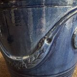 Vase d’Anduze émaillé bleu traditionnel – Modèle N°3