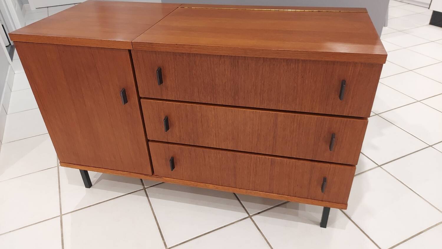 Vintage teak chest of drawers, 1970s