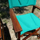 Lot of 6 foldable chairs in solid teak Roland Vlaemynck