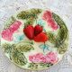 Antique plate in Strawberry Onnaing slip