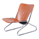 German Bauhaus Armchair in Leather by Lusch and Co West, 1970s