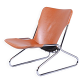 German Bauhaus Armchair in Leather by Lusch and Co West, 1970s