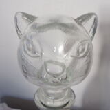 Glass cat shape bottle