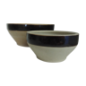 Set of 2 Digoin bowls in sandstone