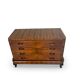 Commode italienne Art déco en ronce de noyer, années 1930