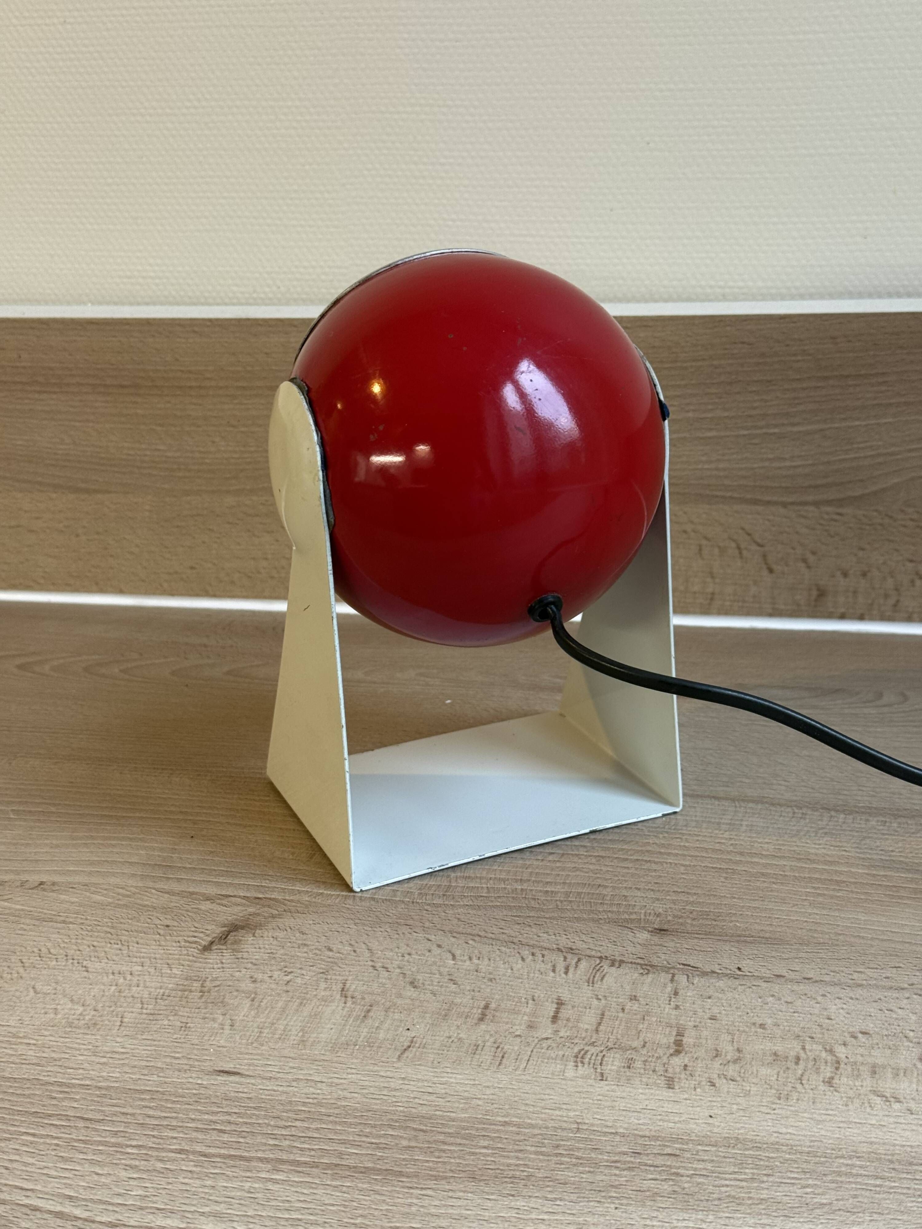 Pair of Vintage Desk Lamps eye ball "Polifemo" Space Age