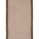 Turkish flat-weave hemp rug off-white with stripes 160 x 332 cm