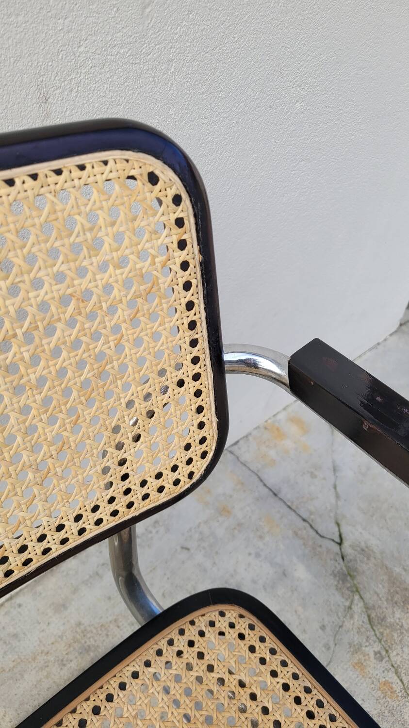 Marcel Breuer armchair model b64 cesca signed Made in Italy