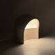 Organic white ceramic table lamp, Italy 1970