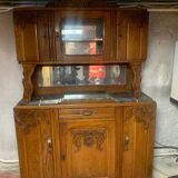 Art Nouveau furniture with top, marble top