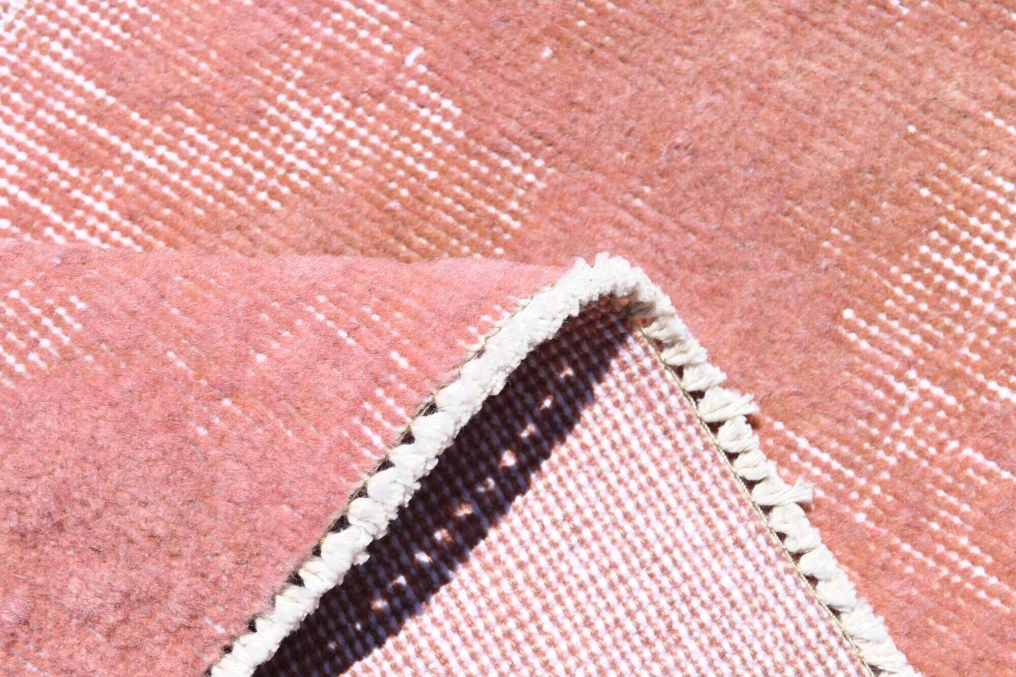 Dusty Pink Decorative Vintage Rug For Living Room, 210x325 Cm