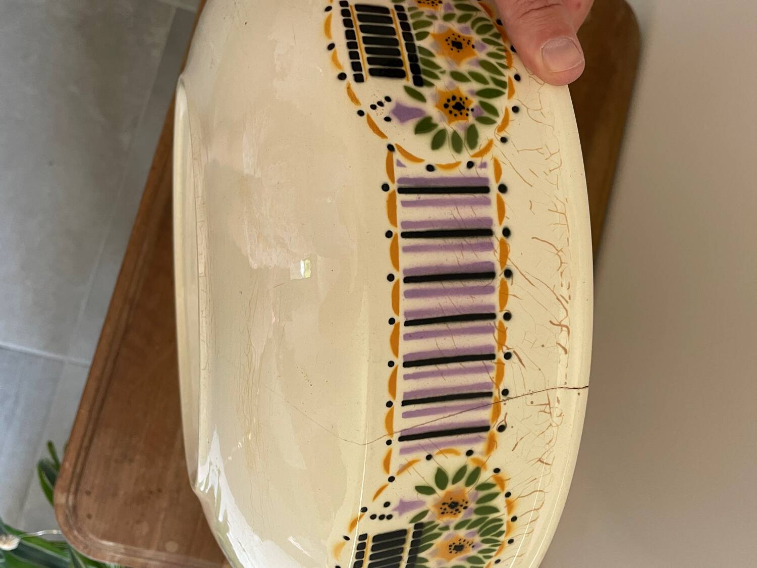 Old jug Sarreguemines