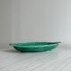 old Digoin dish in green ceramic