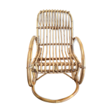 Rocking chair enfant en rotin
