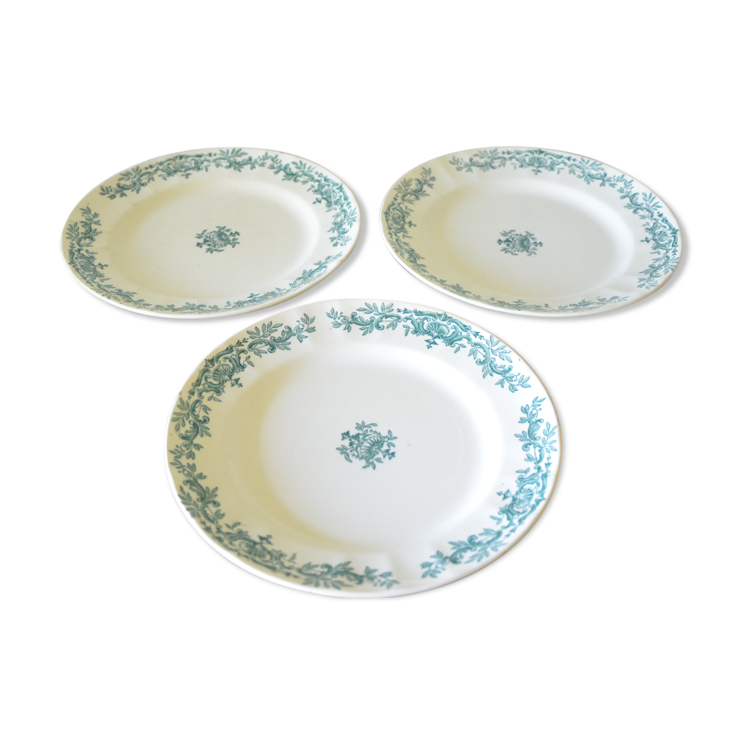 Lot of 3 plates Robert Charbonnier by Longchamp