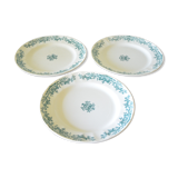 Lot of 3 plates Robert Charbonnier by Longchamp