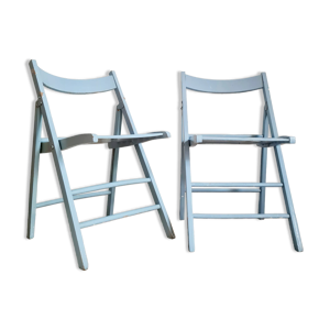 Paire de chaises pliantes