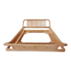 Lit Roche Bobois en rotin, fauteuils et table basse